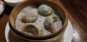 Steamed veggie dumplings at Old Bailey in Hong Kong Island