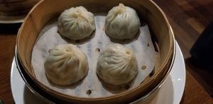 Veggie xiaolongbao at Old Bailey in Hong Kong Island