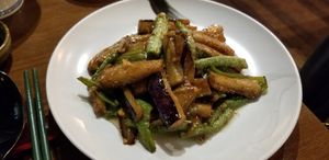 Peppers and aubergine at Old Bailey in Hong Kong Island