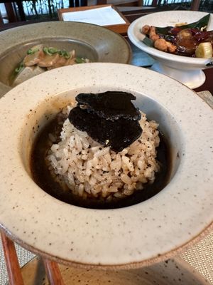 Truffle rice  at Mi Xun TeaHouse 谧寻茶室 in Chengdu