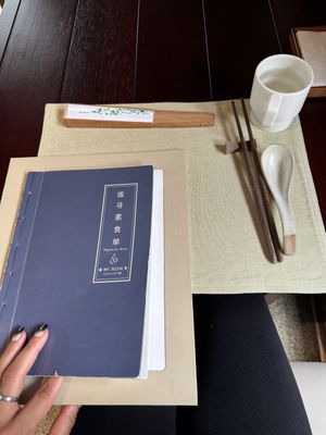 The menu   at Mi Xun TeaHouse 谧寻茶室 in Chengdu