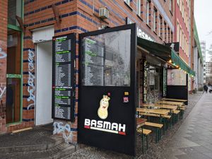 Outside of Basmah. at Basmah in Berlin