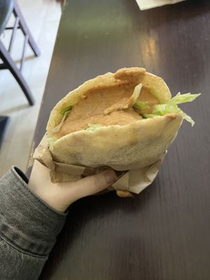 Falafel sandwich  at Basmah in Berlin