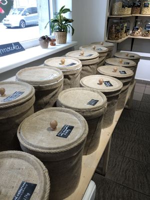 different flours at Nasyp Si in Brno