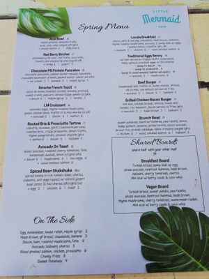 Food at Little Mermaid in Mermaid Beach