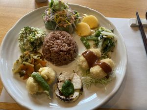 Today’s special! Comes with a soup as well  at Cafe Necessite in Ojiya