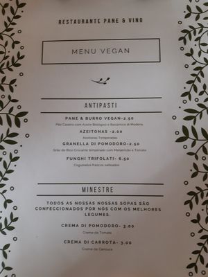 Appetizers and soup at Pane & Vino in Evora