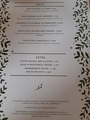 Pasta at Pane & Vino in Evora