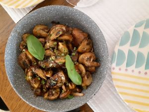 Funghi Al Forno at Pane & Vino in Evora