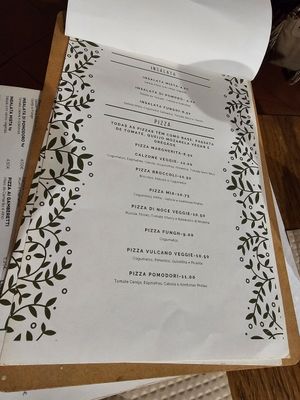 Separate vegan menu 2/3 at Pane & Vino in Evora