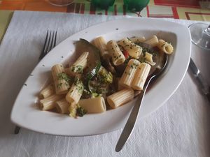 Vegan macarroni  at Pane & Vino in Evora