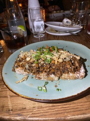 Crispy rice dish  at Beauty & Essex in Hollywood