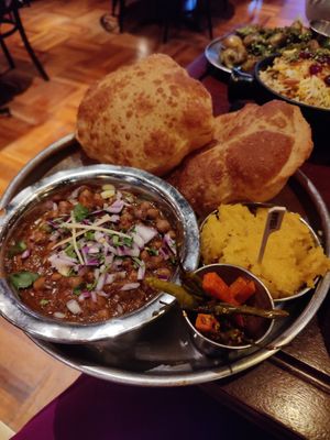 Chole Puri at Dishoom - Carnaby in London