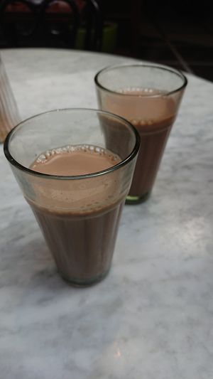 House chai (this one includes milk) at Dishoom - Carnaby in London