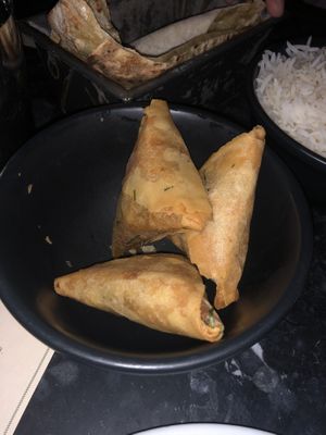 Veggie somasoas ! at Dishoom - Carnaby in London