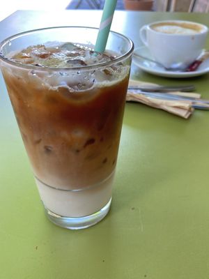 Iced Latte und Cappuccino   at Vedans in Bayreuth