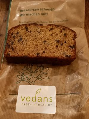 Schokobananenbrot at Vedans in Bayreuth