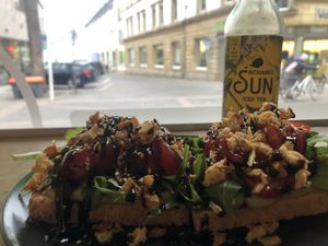 Avocado Toas  at Vedans in Bayreuth