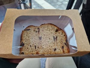 Bananenbrot mit Schokostückchen at Vedans in Bayreuth