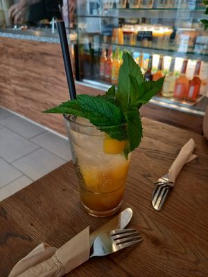 Homemade Ice Tea at Vedans in Bayreuth