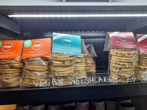 Vegan options at MamGu Welshcakes in Harverfordwest