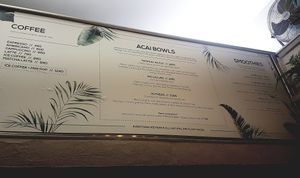 Menu at Anjuna Ice Pops - Sas utca in Budapest