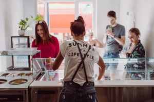 work hard at Anjuna Ice Pops - Raday Utca in Budapest