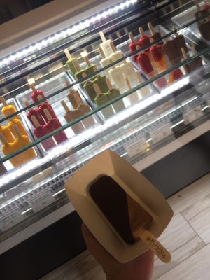 soooo many options to choose from!  at Anjuna Ice Pops - Raday Utca in Budapest