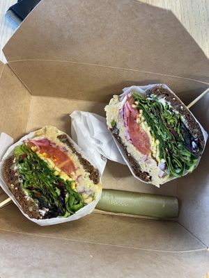 Vegan tuna sandwich   at Linden Organic in Gilbert