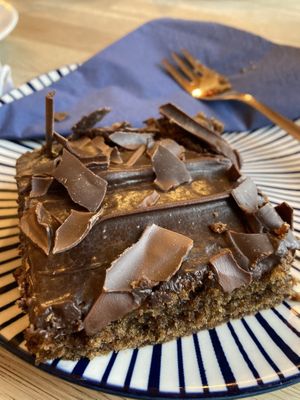 Vegan Coffe Cake is Awesome  at Syke Farm Tea Room in Cockermouth