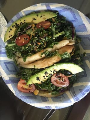 Avocado tacos at Leahi Health - Aina Haina in Honolulu