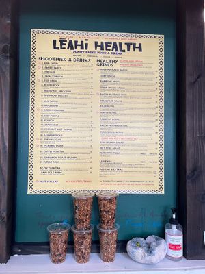  Menu  at Leahi Health - Aina Haina in Honolulu
