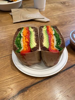 Veggie sandwich  at fresh&co - 57th St in New York City