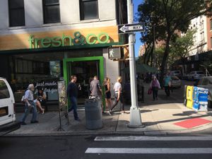 View from outside. at fresh&co - 85th & Lexington in New York City