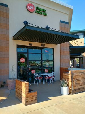 Outdoors at Raw Organic Juice Bar in Chandler
