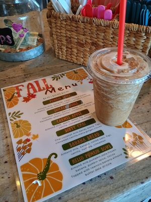 Fall menu 2024/ Dirty chai at Raw Organic Juice Bar in Chandler