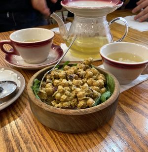Vegan Chickpea salad at Alley Cat Cafe in Ithaca