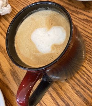 Latte at Alley Cat Cafe in Ithaca