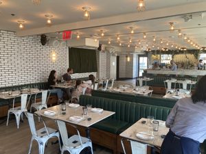 Indoor dining  at Catch in New York City