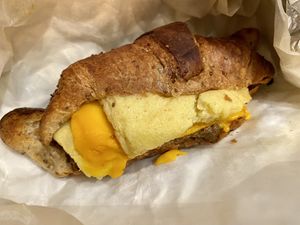 croissant  at Gregory's Coffee - 7th Ave in New York City