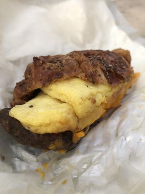 Looks so sad, but is SO good!  at Gregory's Coffee - 7th Ave in New York City