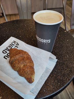 Chia croissant at Gregory's Coffee - 7th Ave in New York City