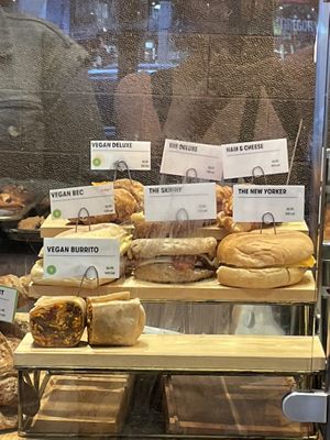 Vegan Breakfast Sandwiches  at Gregory's Coffee - 7th Ave in New York City