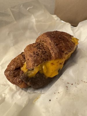 Vegan deluxe croissant   at Gregory's Coffee - 7th Ave in New York City
