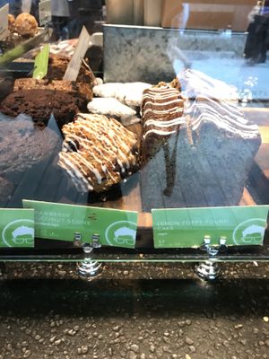 Vegan banana bread and scone  at Gregory's Coffee - 7th Ave in New York City