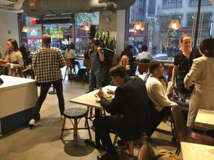 Inside Mulberry and Vine; this is pretty much the entire place at Mulberry & Vine - Midtown East in New York City