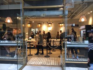 Oustide Mulberry and Vine--you can see the assembly line service. at Mulberry & Vine - Midtown East in New York City