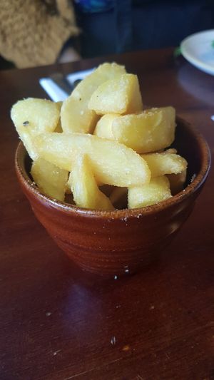 Triple cooked chips at The Snowy Owl in Cramlington