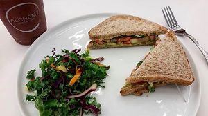 Sandwich and salad at Alchemy - Grandview in Columbus