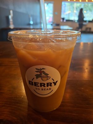 Vanilla Earl Brew #Veganuary at Berry to Bean Coffee House in San Antonio